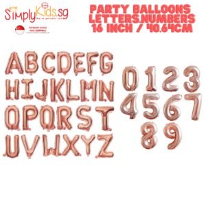 Foil Balloons 16 Inch 1 Piece Rose Gold Numbers