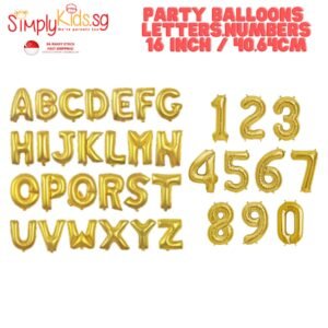 Foil Balloons  16 Inch 1 Piece Gold Numbers