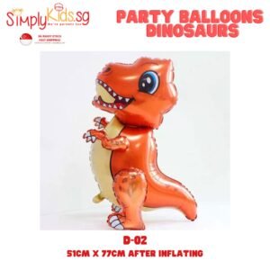 Birthday Foil Balloon 18 Inch 1 Piece Dino-02