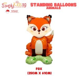Birthday Foil Balloon 18 Inch 1 Piece Standing Fox