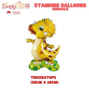 Birthday Foil Balloon 18 Inch 1 Piece Standing Triceratops