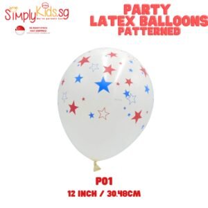 Pattern Design Latex Balloon 12 Inch 5 Pieces P01