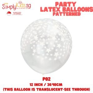 Pattern Design Latex Balloon 12 Inch 5 Pieces P02