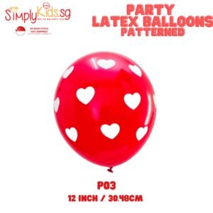 Pattern Design Latex Balloon 12 Inch 5 Pieces P03