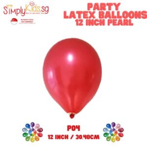 Pearl Color Latex Balloon 12 Inch 5 Pieces P04