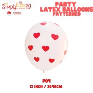 Pattern Design Latex Balloon 12 Inch 5 Pieces P04