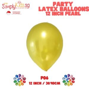 Pearl Color Latex Balloon 12 Inch 5 Pieces P06