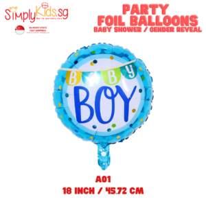 Foil Balloons Baby Shower Gender Reveal Boy  01