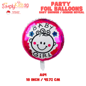 Foil Balloons Baby Shower Gender Reveal Girl  02