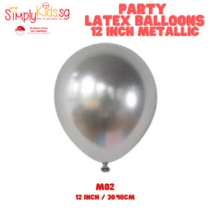 Metallic Color Latex Balloon 12 Inch 5 Pieces M02