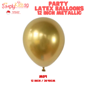 Metallic Color Latex Balloon 12 Inch 5 Pieces M04
