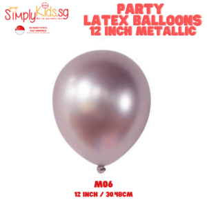 Metallic Color Latex Balloon 12 Inch 5 Pieces M06