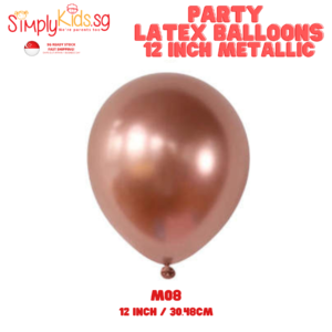 Metallic Color Latex Balloon 12 Inch 5 Pieces M08