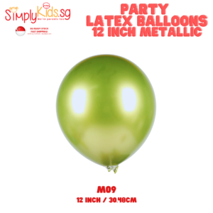 Metallic Color Latex Balloon 12 Inch 5 Pieces M09